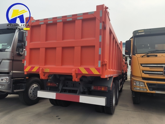 25 toneladas usadas HOWO camión de descarga con tirador 6X4 10 ruedas con dimensiones de cubo 5600X2300X1500