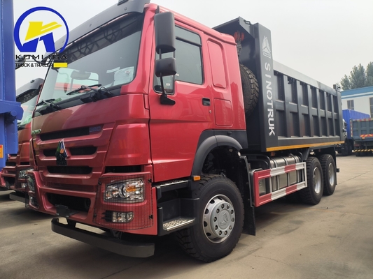 25 toneladas usadas HOWO camión de descarga con tirador 6X4 10 ruedas con dimensiones de cubo 5600X2300X1500