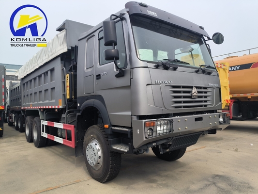 25 toneladas usadas HOWO camión de descarga con tirador 6X4 10 ruedas con dimensiones de cubo 5600X2300X1500