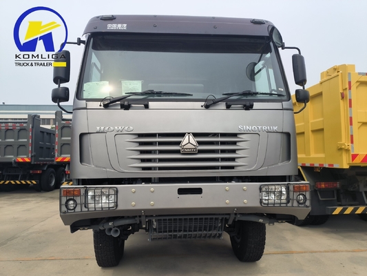 25 toneladas usadas HOWO camión de descarga con tirador 6X4 10 ruedas con dimensiones de cubo 5600X2300X1500