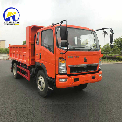 4X2 HOWO Mini Dump Truck con modelo de motor Yn4102qbzl y capacidad de tanque de combustible de 120L