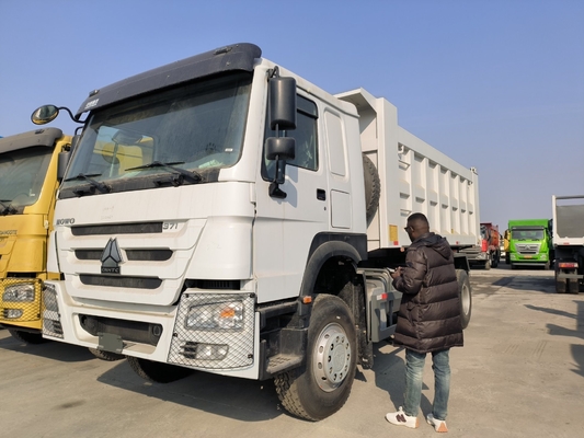 Sinotruk HOWO usado 6X4 371HP 10 ruedas camión de descarga para la capacidad del motor