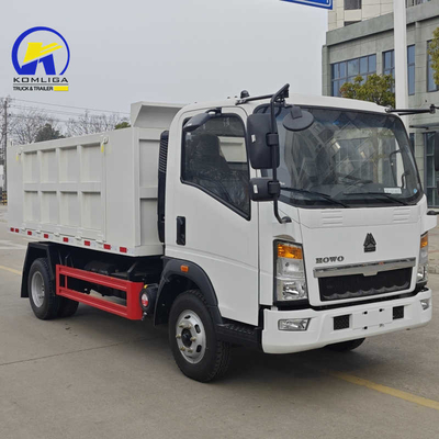 Sinotruck usado HOWO 4X2 Mini Dump Truck con y 5995x2350x2620mm capacidad de volumen