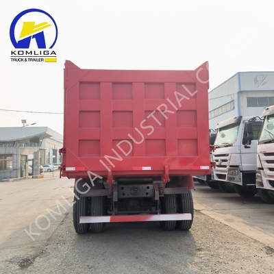 Camiones rojos 8X4 371 CV 375 CV 400 CV 420 CV Sinotruk Tipping Tipper Dumper camión de segunda mano y camión HOWO para el mercado africano