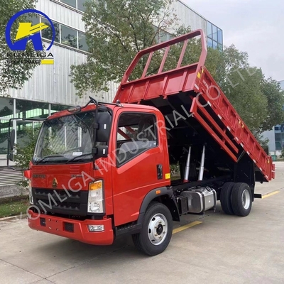 Dongfeng Sinotruk HOWO 5 toneladas 4X2 Mini camión de descarga ligero 5995x2350x2620mm