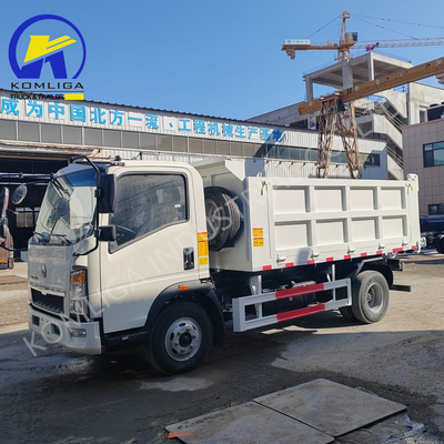 Dongfeng Sinotruk HOWO 5 toneladas 4X2 Mini camión de descarga ligero 5995x2350x2620mm