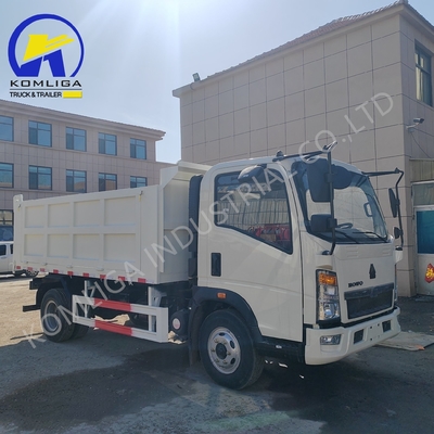 Dongfeng Sinotruk HOWO 5 toneladas 4X2 Mini camión de descarga ligero 5995x2350x2620mm