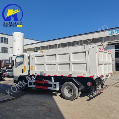 Dongfeng Sinotruk HOWO 5 toneladas 4X2 Mini camión de descarga ligero 5995x2350x2620mm