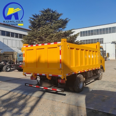 Capacidad del tanque de combustible de 120L Diesel 4X2 5tones Sinotruk HOWO Camión Benne camión de descarga