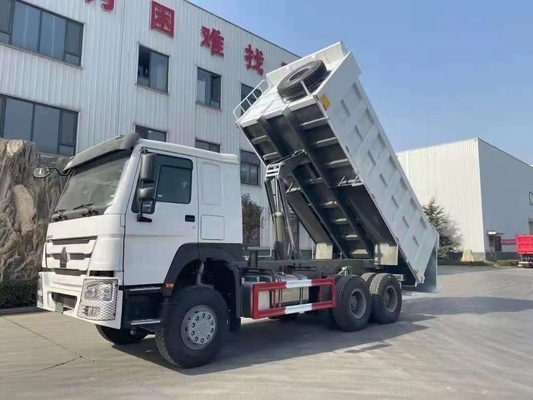 Sinotruk HOWO 6X4 usado camión de descarga de minería con sistema de dirección Zf8118