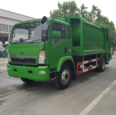 Sinotruk HOWO 4X2 Pequeño camión de basura compactador de 5 toneladas 3 toneladas con 9726 ml de desplazamiento