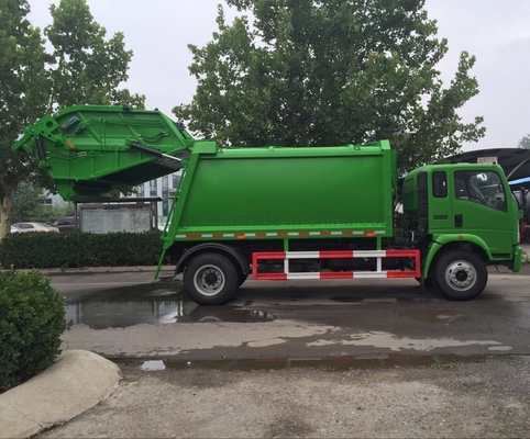 Sinotruk HOWO 4X2 Pequeño camión de basura compactador de 5 toneladas 3 toneladas con 9726 ml de desplazamiento