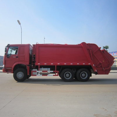 4Sinotruk HOWO 6X4 336HP camión de basura compactor de 20 toneladas con velocidad máxima de conducción Km/h 90