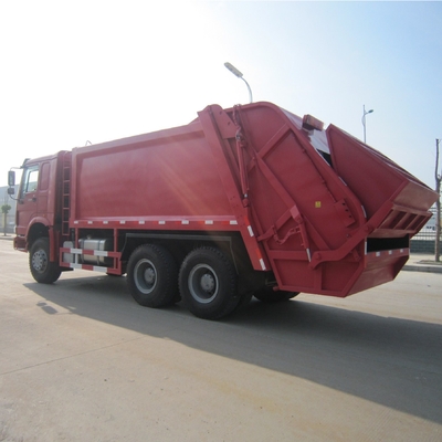 4Sinotruk HOWO 6X4 336HP camión de basura compactor de 20 toneladas con velocidad máxima de conducción Km/h 90