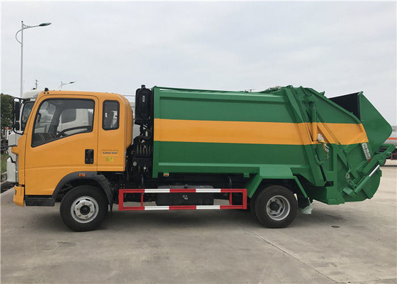Camión Sino HOWO 4X2 Mini compactador de 5 toneladas Camión de basura Tamaño para la norma de emisiones Euro 2