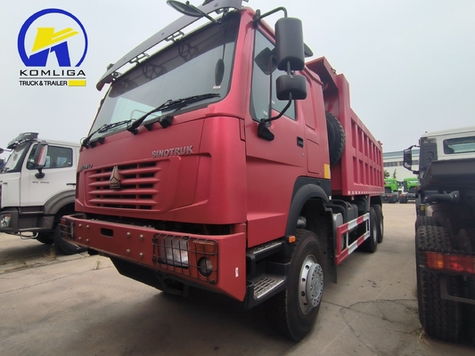 Capacidad de 25-30 toneladas Sinotruck de segunda mano HOWO 371HP 6X4 camión de basura usado camión de tirón