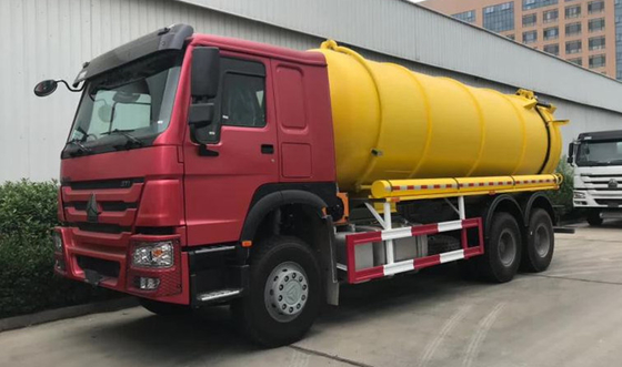 Certificado CEE 10 ruedas 6X4 Sinotruk HOWO camiones usados de bomba séptica con neumáticos 12r22.5