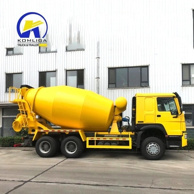 8560X2496X3800mm Usado HOWO 6cbm 8cbm 9cbm autocarga camión mezclador de hormigón con bomba