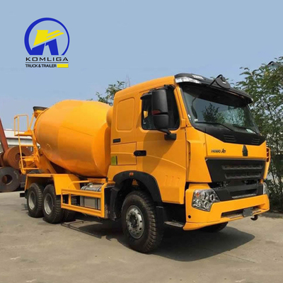 8560X2496X3800mm Usado HOWO 6cbm 8cbm 9cbm autocarga camión mezclador de hormigón con bomba