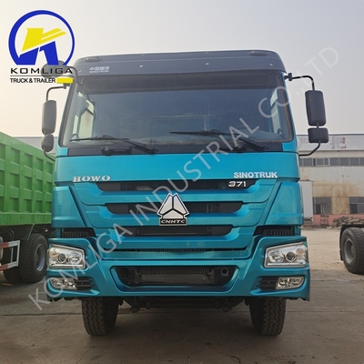 Estilo de elevación delantera HOWO 6X4 10 ruedas 371HP Mini Tipper camión de basura usado a un precio asequible