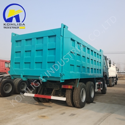 Estilo de elevación delantera HOWO 6X4 10 ruedas 371HP Mini Tipper camión de basura usado a un precio asequible