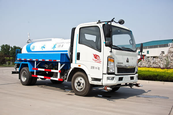 Camión Sinotruck de carga útil de 30T HOWO 4X2 Mini Camión de agua de 2000 galones con motor D12.42