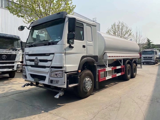 371HP 6X4 20000L 25000L camión de tanque de agua con dirección Zf8118 y transmisión Pto