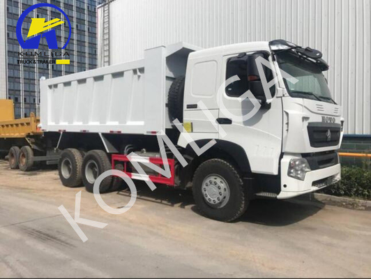 Sinotruck usado HOWO 6X4 371HP descargador de volante con eje delantero 9 toneladas de capacidad de carga