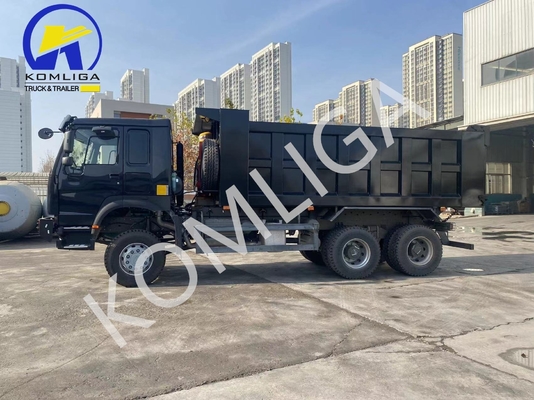 Sinotruck usado HOWO 6X4 371HP descargador de volante con eje delantero 9 toneladas de capacidad de carga