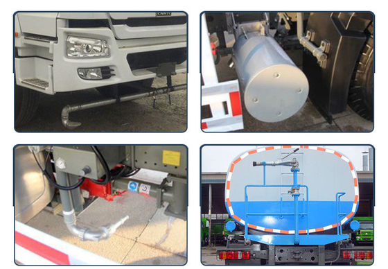 25000 litros Volumen del tanque 4X2 Sinotruck HOWO Dongfeng Dimensiones del camión de agua potable