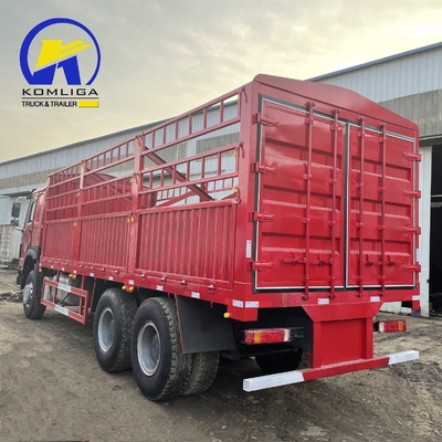 St16/Hc16/Hc16 Ejes traseros Sinotruk HOWO 6X4 de segunda mano Camión para carga de estacas de cercas