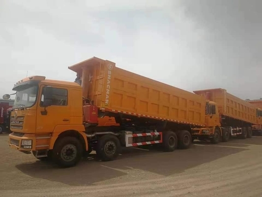 Capacidad de carga de 9 toneladas Blanco Shacman F3000 6X4 camión de descarga de minería