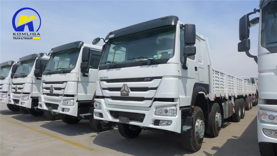 Sinotruk Sinotruck HOWO Hohan 8*4 Caída lateral camioneta de cama plana con remolque completo