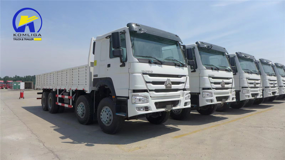 Sinotruk Sinotruck HOWO Hohan 8*4 Caída lateral camioneta de cama plana con remolque completo