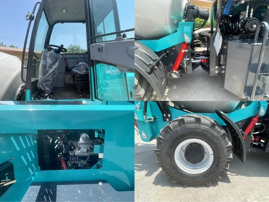 Camión mezclador autocargador Mezclador de hormigón con transmisión manual