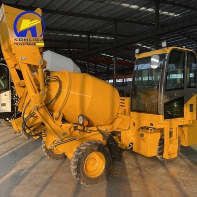 Autocarga 1.5m3 2m3 Diésel mezclador hidráulico de hormigón para la construcción pesada