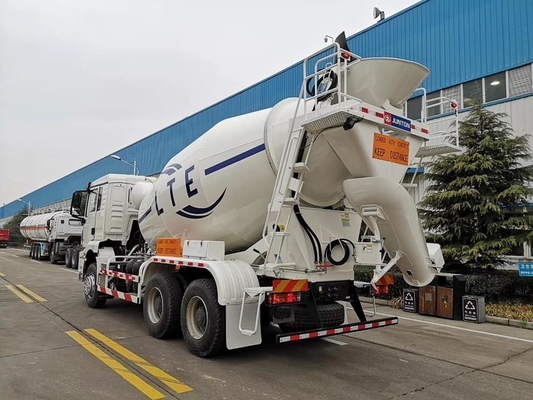 8-10cbm HOWO Shacman camión mezclador de cemento transmisión manual para África