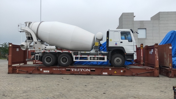 8-10cbm HOWO Shacman camión mezclador de cemento transmisión manual para África