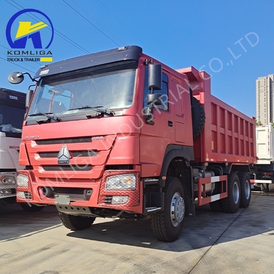 6X4 20-30 toneladas de trabajo pesado 3 ejes 10 ruedas Sinotruk HOWO camión de descarga usado con 371 CV