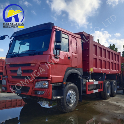 6X4 20-30 toneladas de trabajo pesado 3 ejes 10 ruedas Sinotruk HOWO camión de descarga usado con 371 CV