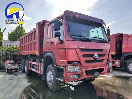 6X4 20-30 toneladas de trabajo pesado 3 ejes 10 ruedas Sinotruk HOWO camión de descarga usado con 371 CV