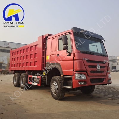 Sinotruk HOWO camión de descarga usado 10 ruedas 3 ejes 6X4 Bajo kilometraje de carga pesada 8500 * 2500 * 3400mm
