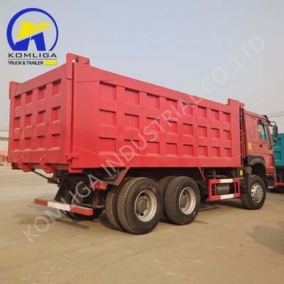 Sinotruk HOWO camión de descarga usado 10 ruedas 3 ejes 6X4 Bajo kilometraje de carga pesada 8500 * 2500 * 3400mm