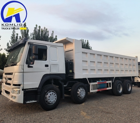 Camión de descarga usado 371HP 380HP 400HP 40tons Sinotruk HOWO Camión de retroceso 8X4 12 ruedas