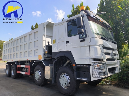 Camión de descarga usado 371HP 380HP 400HP 40tons Sinotruk HOWO Camión de retroceso 8X4 12 ruedas