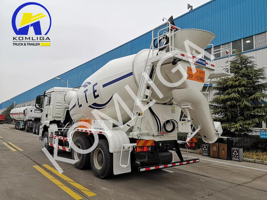 Sinotruk 6X4 Camión de mezcla de hormigón de minería usado con capacidad de carga de 16 toneladas Eje trasero