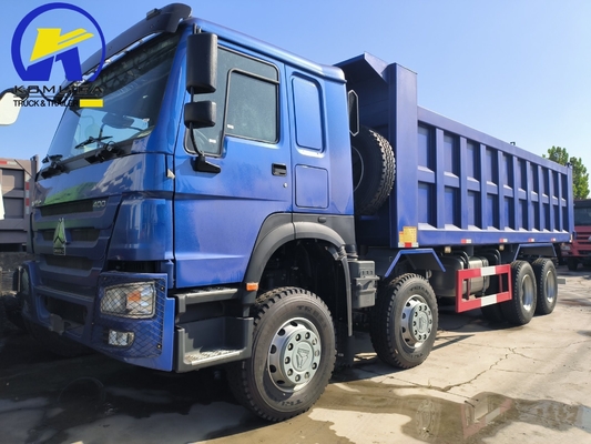Utilizado HOWO camión de descarga 8X4 12 ruedas 371HP 380HP 400HP estilo de elevación frontal en buen estado