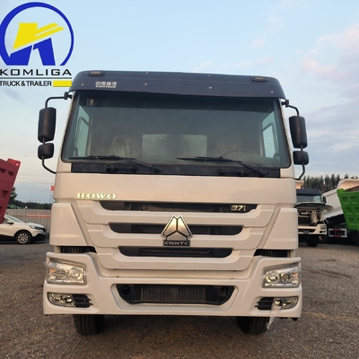 Utilizado HOWO camión de descarga 8X4 12 ruedas 371HP 380HP 400HP estilo de elevación frontal en buen estado