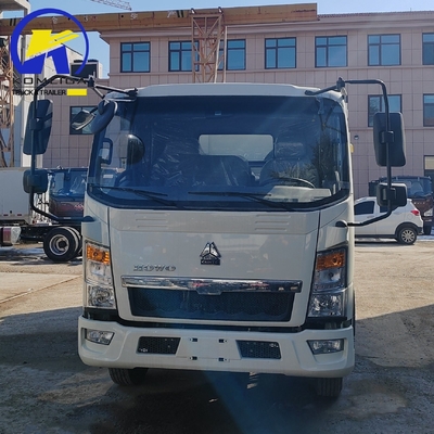 Diseño de neumáticos radiales 2024 Sinotruk HOWO 4X2 Mini camión de descarga con una cabina para dormir y aire acondicionado