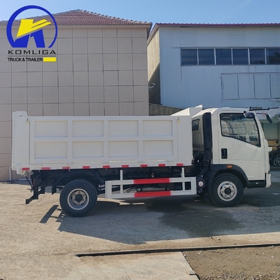 Diseño de neumáticos radiales 2024 Sinotruk HOWO 4X2 Mini camión de descarga con una cabina para dormir y aire acondicionado